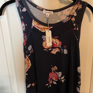 Navy sleeveless top